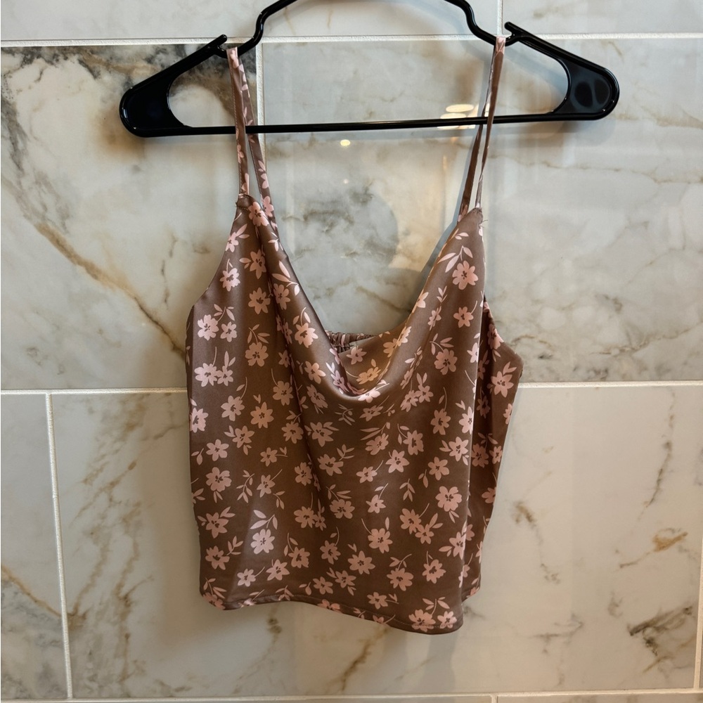 Floral Satin Top